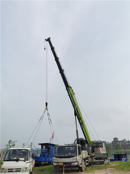 绥德县桥梁建设吊装案例